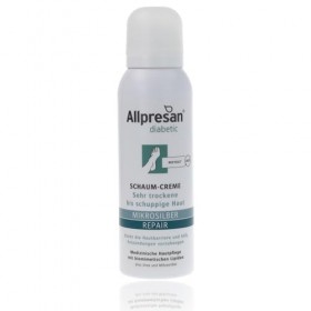 Allpresan diabetic Mikrosilber + Repair Schaum-Creme für sehr trockene und schuppige Haut, 125 ml Crème