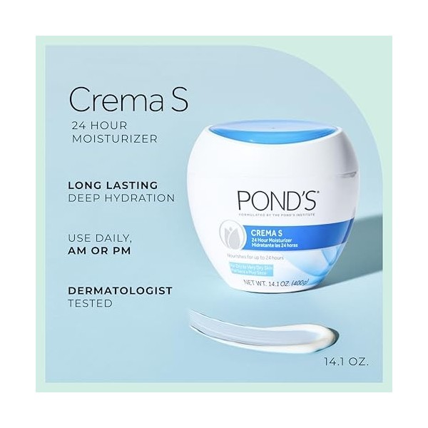 PondS Crema S Nourishing Moisturizing Cream, 14.1-Oz. by Ponds