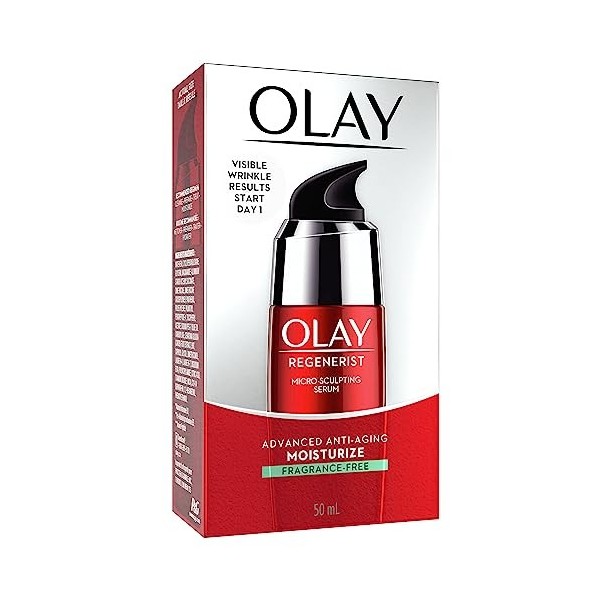 Olay Regenerist Sérum pour le visage sans parfum pour micro culpting 1,7 Fl Oz Olay Crème Jour et Nuit
