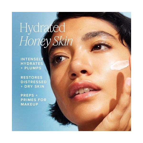 Farmacy Crème hydratante pour le visage Honey Halo Ceramide - Lotion hydratante pour le visage pour peau sèche 1,7 once Crèm...