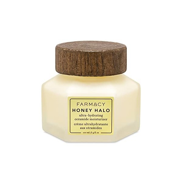 Farmacy Crème hydratante pour le visage Honey Halo Ceramide - Lotion hydratante pour le visage pour peau sèche 1,7 once Crèm...