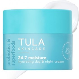 TULA Probiotic Skin Care 24-7 Moisture Hydrating Day and Night Cream | Moisturizer for Face, Ageless is the New Anti-Aging, F