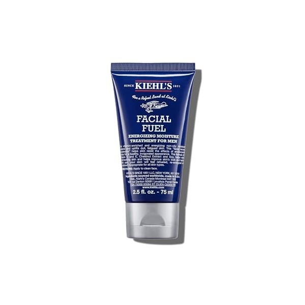Kiehls, Crème Hydratante Énergisante Facial Fuel, Soin Visage pour Hommes, Revitalise et Hydrate la Peau Fatiguée avec Extra ...