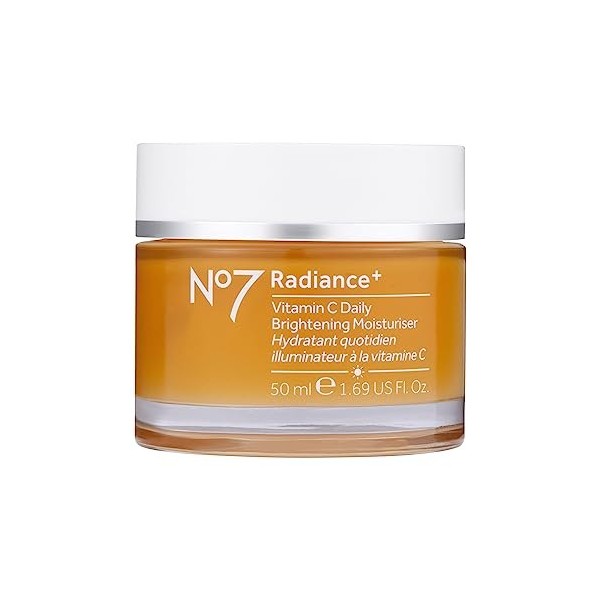 No7 - Crème hydratante éclaircissante pour le visage avec vitamine C Radiance+ FastAbs Skin Nourishing Moisturizer