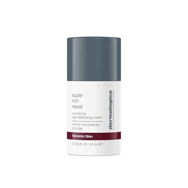 Dermalogica Super Rich Repair 15ml - Crème ultra-nourrissante à lacide hyaluronique et aux peptides. Restaure le confort et ...