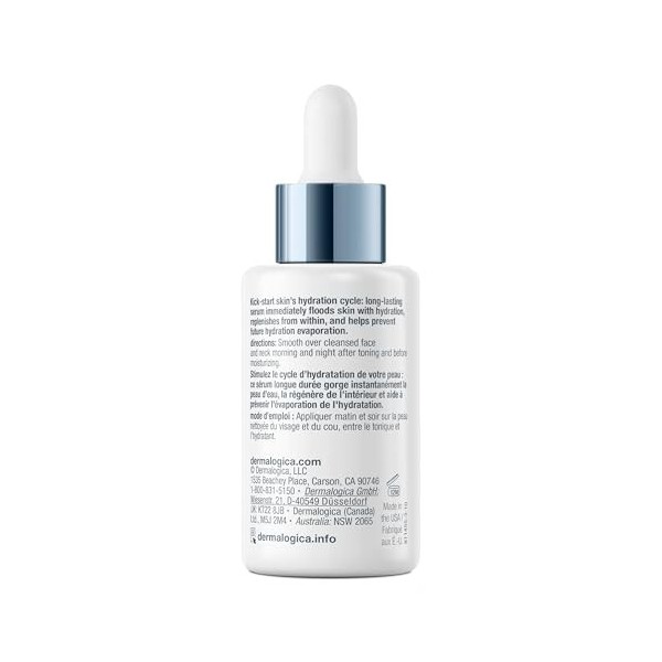 Dermalogica Circular Hydration Serum 59ml - Sérum hydratation continue à lacide hyaluronique et polyglutamique. Une peau rep
