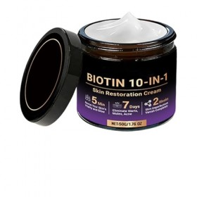 Lotion raffermissante 10 en 1 pour la peau - Crème hydratante apaisante - 50 g - Convient à tous les types de peau - Favorise