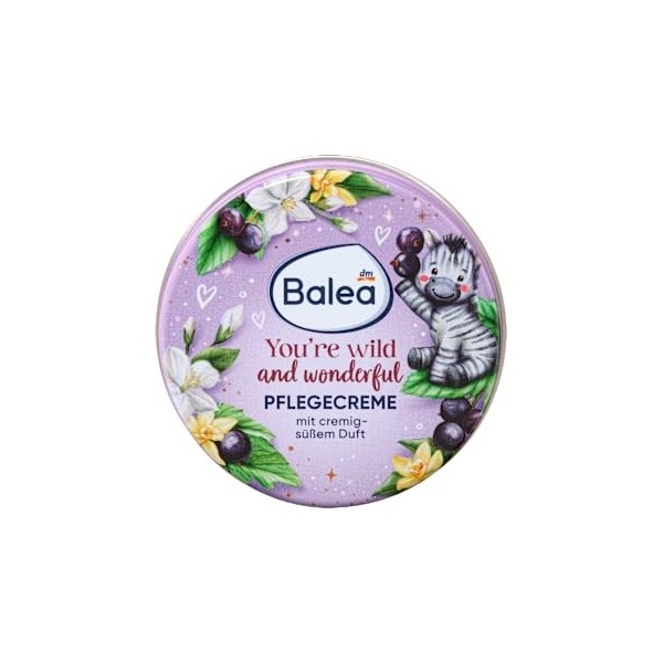 Care Cream Tu es sauvage et merveilleuse, 30 ml - Marque DM Allemagne - Compatible avec balea - Pflegecreme You´re wild and w