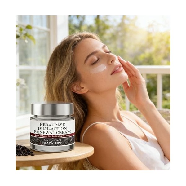 Réparation de la barrière cutanée - 50 g de crème hydratante apaisante au riz noir, crème réparatrice pour la peau | pour le 