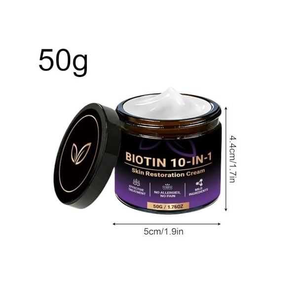 Crème réparatrice - Barrière cutanée hydratante nourrissante, hydratant 50 g avec formule de restauration en profondeur, fonc