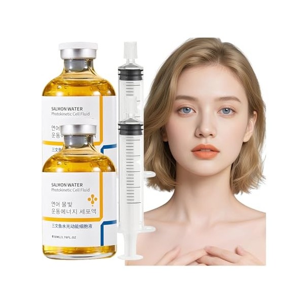 Salmon Anti-Wrinkle Serum, Salmon Water Light Anti-Wrinkle Essence, Hydrates & Moisturizes Liftingand Firming For All Skin Ty...