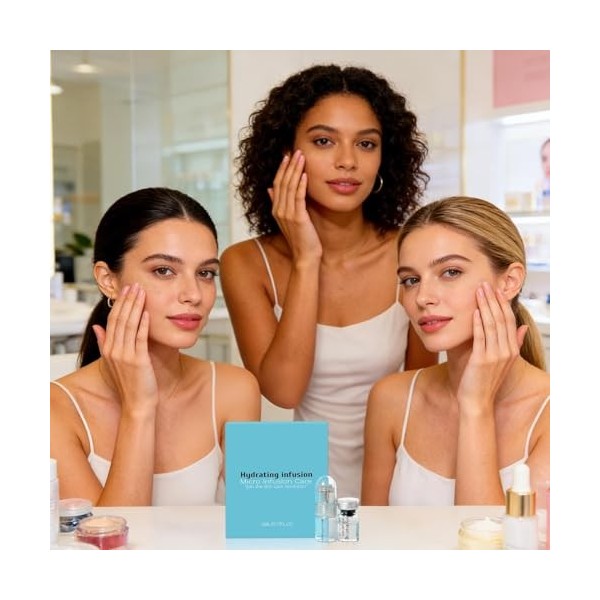 Lueur Éclatante Liquide Rajeunissant - Rouleau à Micropointes Soin Visage,Concentré Quotidien Revitalisant pour Femme - Utili