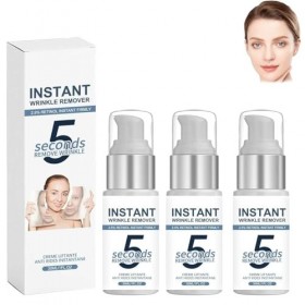 5 secondes - Crème raffermissante instantanée pour le visage - Élimine les rides - Crème anti-âge pour les peaux matures et f...