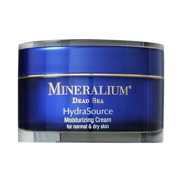 Mineralium - Crème Hydratante pour Peaux Normales à Sèches - Hydratation 12h avec Minéraux de la Mer Morte - Enrichie en Aloe
