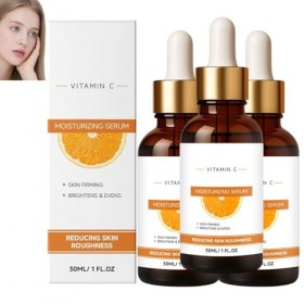 Sérum à la vitamine C pour le visage, sérum éclaircissant et anti-âge, teint irrégulier et terne, atténue les taches brunes, ...