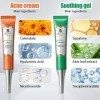 2 Tubes CrèMe Visage Anti-Acné 20g, Creme Matifiante Visage RéDuit LHuile, Hydratante CrèMe Anti-Acné, Grasses Et à Tendance
