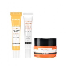 Neutriherbs : Crème Visage, Soin Lèvres & Contour des Yeux à la Vitamine C – Nourrissent, lissent et illuminent la peau.