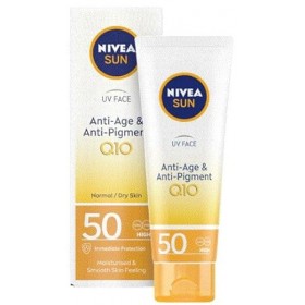 Nivea Sun UV Face Anti-Age Q10 Spf50+ Crème 40 ml lot de 2 
