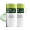 Baume multi-usages anti-pores en stick, fraîcheur instantanée et resserrement des pores, hydratation longue durée, réduit les...
