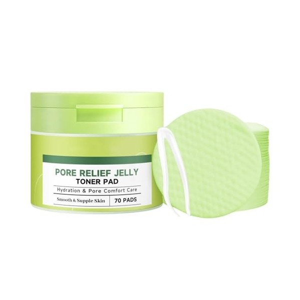 Face Toner Pads - Peeling Gel Pads | Cotton pore pad - 70pcs cactus pore toning pad hydrating moistur tweezers face care dryn
