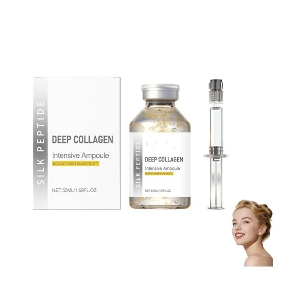 AIPWEYT - Ampoule de peptide de soie - Collagène profond - Lifting intensif - Sérum visage anti-âge - Ampoule de soin de la p