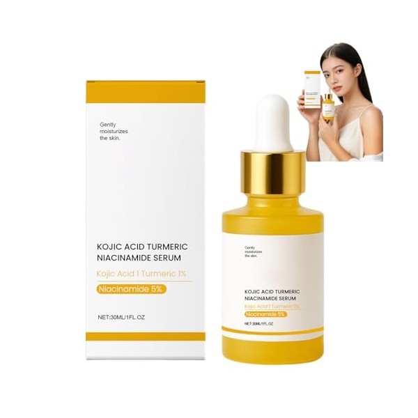 Sérum niacinamide 5 %, sérum éclaircissant les points foncés, minimisant les pores et contrôle de lhuile, crème anti-rides,