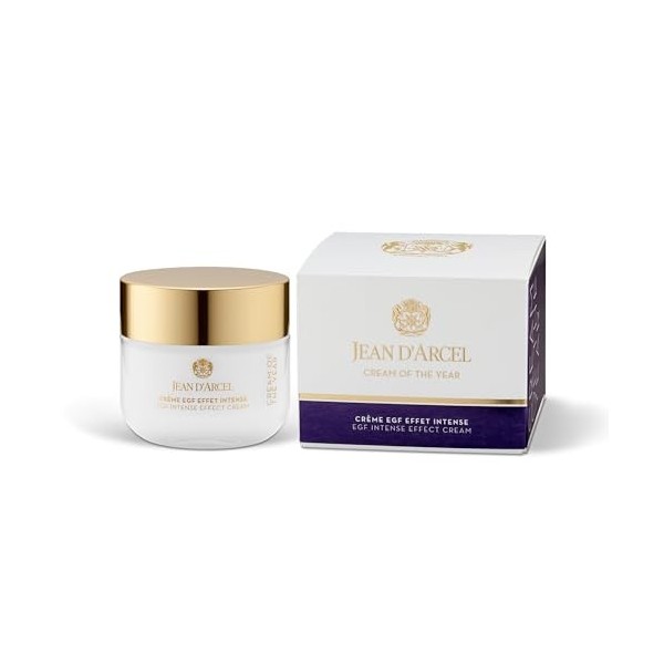 JEAN DARCEL Crème anti-âge 24h pour le visage - Crème EGF Effet Intense 50 ml - Renforce la protection naturelle de la peau
