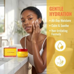 Lot de 5 crèmes pour le visage à filtre Vitamine Glow - Crème hydratante éclaircissante pour une peau éclatante - Crème hydra...