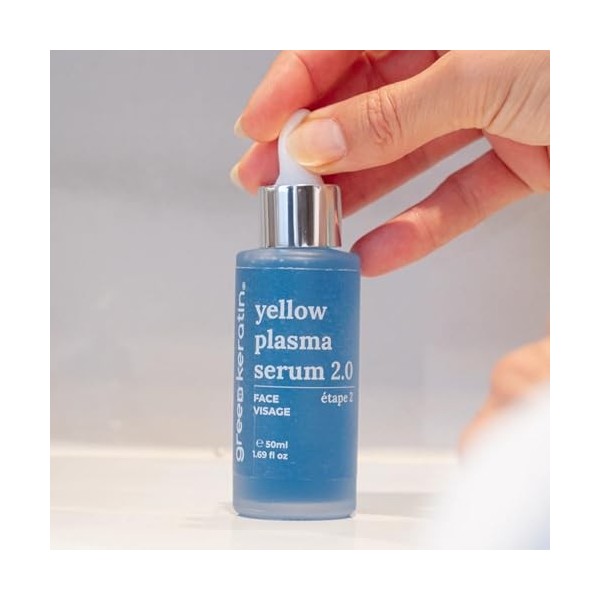 Green Keratin - Yellow Plasma 2.0 - Sérum en deux étapes pour le visage, 100ml Etape 2, 50ml Bleue Crème Jour et Nuit