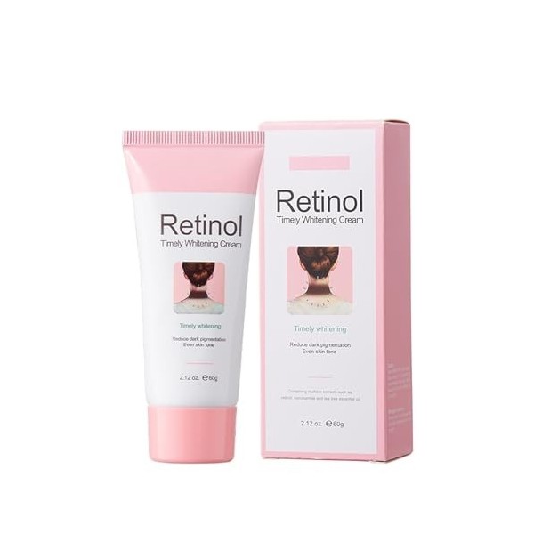 Crème rétinol，Crème visage au rétinol à lacide hyaluronique，soin du visage, anti - âge, rides et ridules, unifie le teint, h
