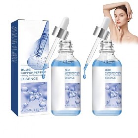 Copper Peptide Sérum Visage Skincare - Lot de 2 sérums anti-âge pour le visage - Sérum anti-rides - Raffermit la peau, les pe