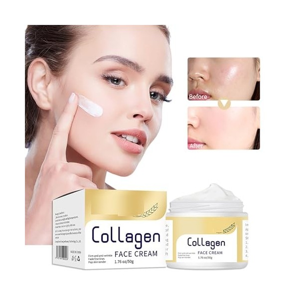 Qanzire Collagen Face Cream, Qanzire Collagen Cream, Wrinkle Removal Face Cream 2pcs 