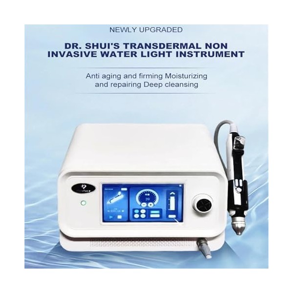 Soin du visage Peeling Hydro Facial haute pression Pulvérisateur doxygène Écran tactile Photomètre deau Régénération Répara