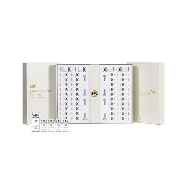 Poudre lyophilisée peptidique active, répare les cellules de la peau, contient de lessence réparatrice hydratante et anti-âg