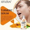 Sérum de Curcuma Pour Lélimination Des Taches Sombres, Huile de Sérum Correcteur de Taches Sombres au Curcuma Pour Le Visage ...
