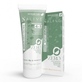 ZERO Nalive – Crème Anti-Taches Visage et Corps - Fabriqué en Italie - Sérum Éclaircissant avec Vitamine C, B3, E & Aloe Vera