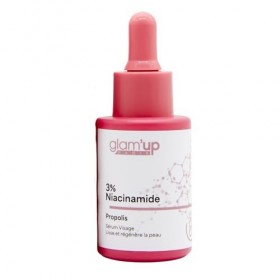 Glam Up Paris - Sérum Visage Lissant - 3% Niacinamide - Propolis - Peau plus Lisse et Éclatante - K-Beauty - Homme & Femme - ...