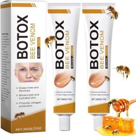 Botox Crème au Venin dAbeille - Antirides et Raffermissement, Hydratation, Lifting & Recovery pour tous types de peau 2 Crèm...