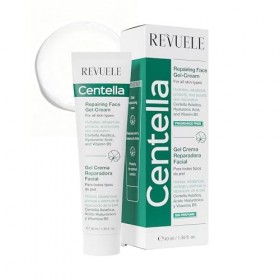 REVUELE Centella Gel-Crème Visage Réparatrice – Gel-crème léger rééquilibrant avec CICA, Acide Hyaluronique et Vitamine B5, H