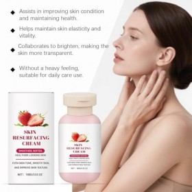Crème De Traitement Pour La Peau à La Fraise, Crème Resurfaçante Pour La Peau à La Fraise, Lotion De Traitement Aux Pour Les 