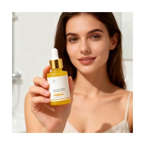 Ko-jic A-cid Curcuma Ni-acinamide Sérum, Renforcement De La Barrière Cutanée, 30 Ml, Gouttes Hydratantes Raffermissantes Pour