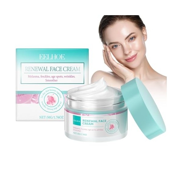 Renewal Face Cream, Anti-Wrinkle Facial Cream, Anti Tache Visage, Brightening Cream, Skin Care Facial Moisturizer, Dark Spot 