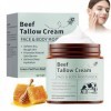 WYOSMALL Beef Tallow for Skin, Baume au Suif et au Miel Naturel et Biologique, Profonde Nourrissante, Suif de Bœuf pour les S