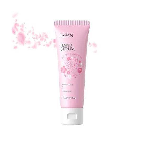 Japan Sakura Crème anti-rides, crème nourrissante Sakura, crème hydratante aux fleurs de cerisier, soin raffermissant du visa...