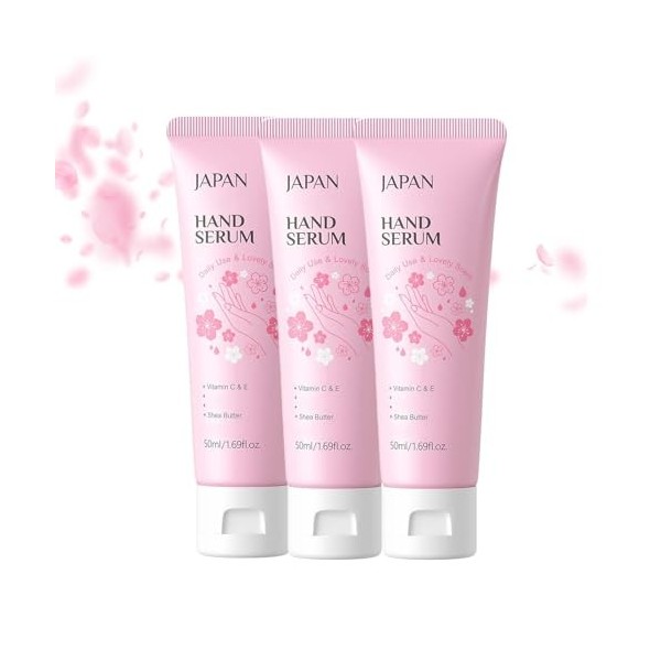 Japan Sakura Crème anti-rides, crème nourrissante Sakura, crème hydratante aux fleurs de cerisier, soin raffermissant du visa...
