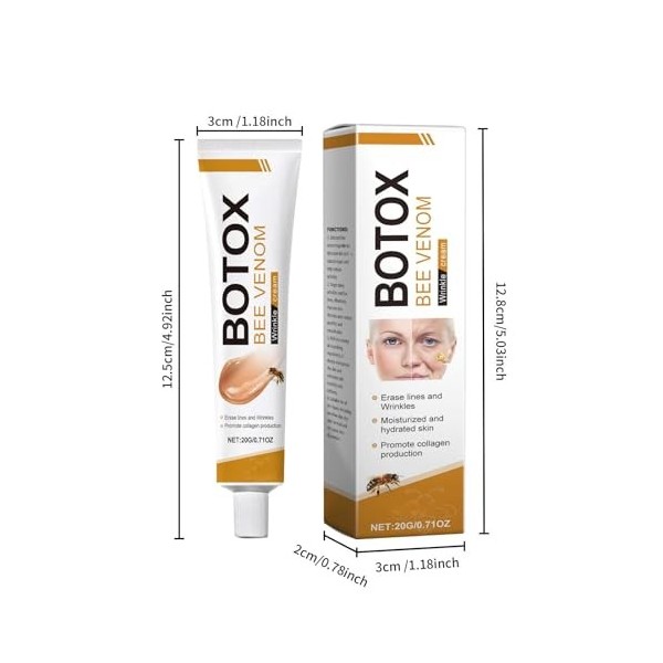 B.otox Crème au V-enin dAbeilie, Crème Anti-âge au V-enin Dabeilie, Crème Hydratante pour le Visage, Hydratation, Lifting & C...