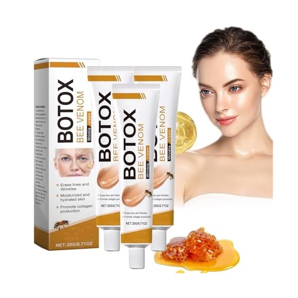 B.otox Crème au V-enin dAbeilie, Crème Anti-âge au V-enin Dabeilie, Crème Hydratante pour le Visage, Hydratation, Lifting & C...