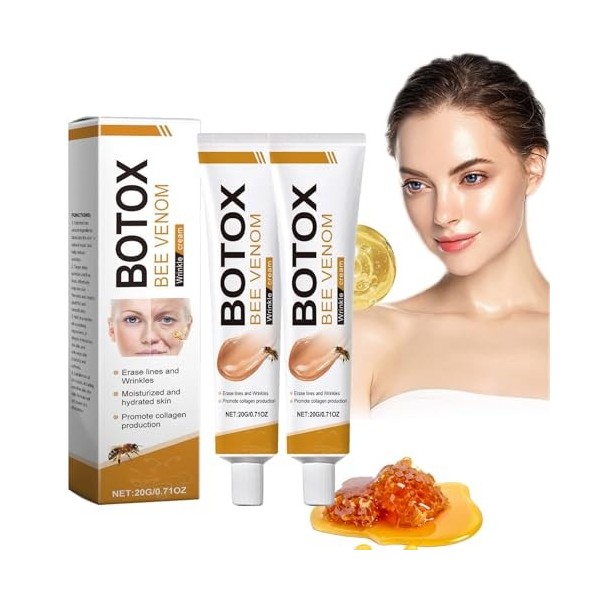 B.otox Crème au V-enin dAbeilie, Crème Anti-âge au V-enin Dabeilie, Crème Hydratante pour le Visage, Hydratation, Lifting & C...