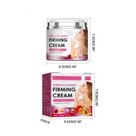JAWSEU Crème Raffermissante à Lhibiscus Et Au Miel, Hibiscus and Honey Firming Cream Crème Raffermissante pour Le Cou Hydrat