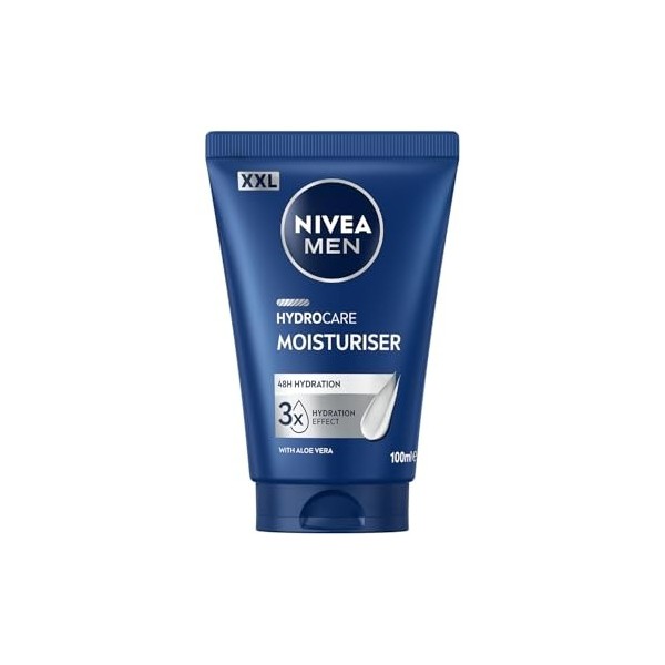 NIVEA MEN - Crème Hydratante Visage Quotidienne - Hydratation Immédiate & 48H - Hydrocare - Format XXL - Aloe Vera & Pro-Vita